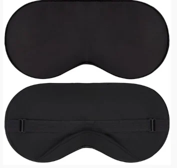 Black Silk Padded Sleep Mask